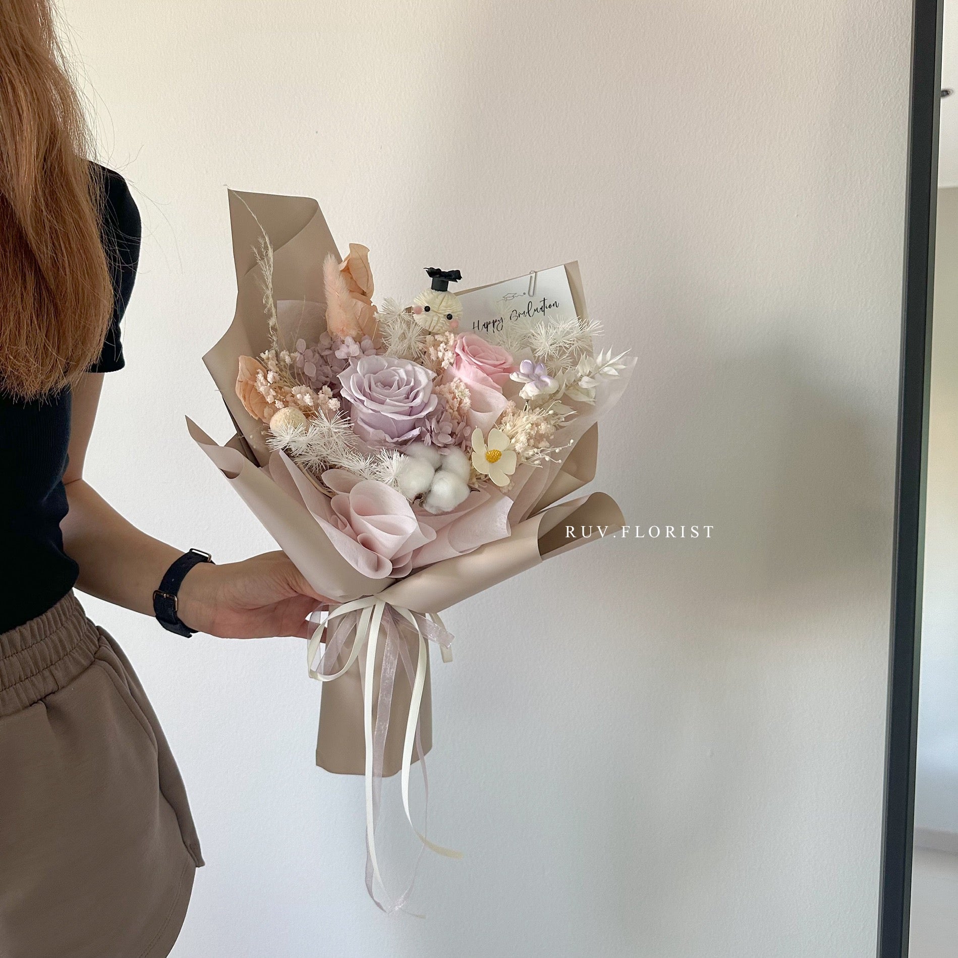 Blush Whisper Graduation Bouquet