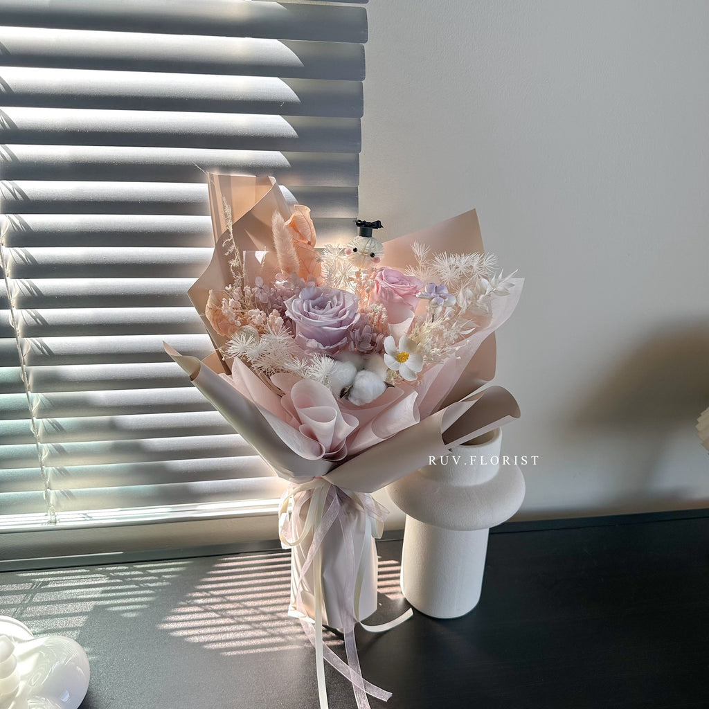 Blush Whisper Graduation Bouquet