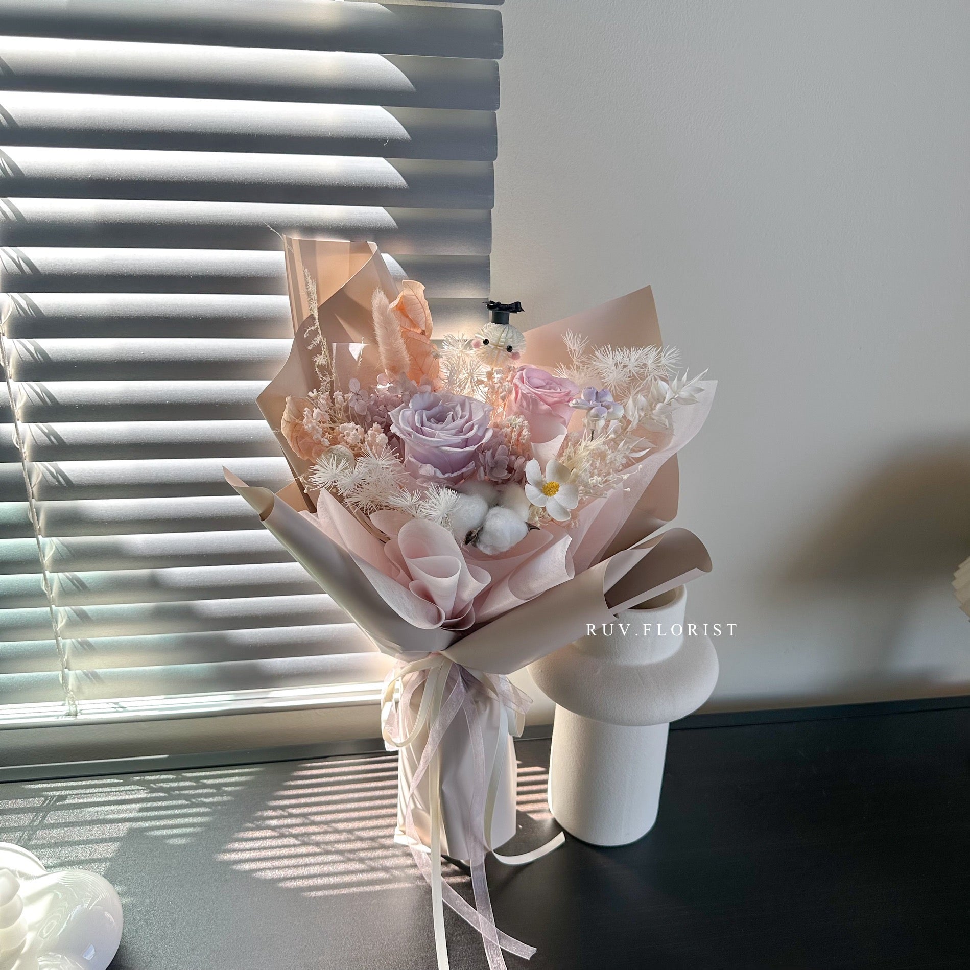 Blush Whisper Graduation Bouquet
