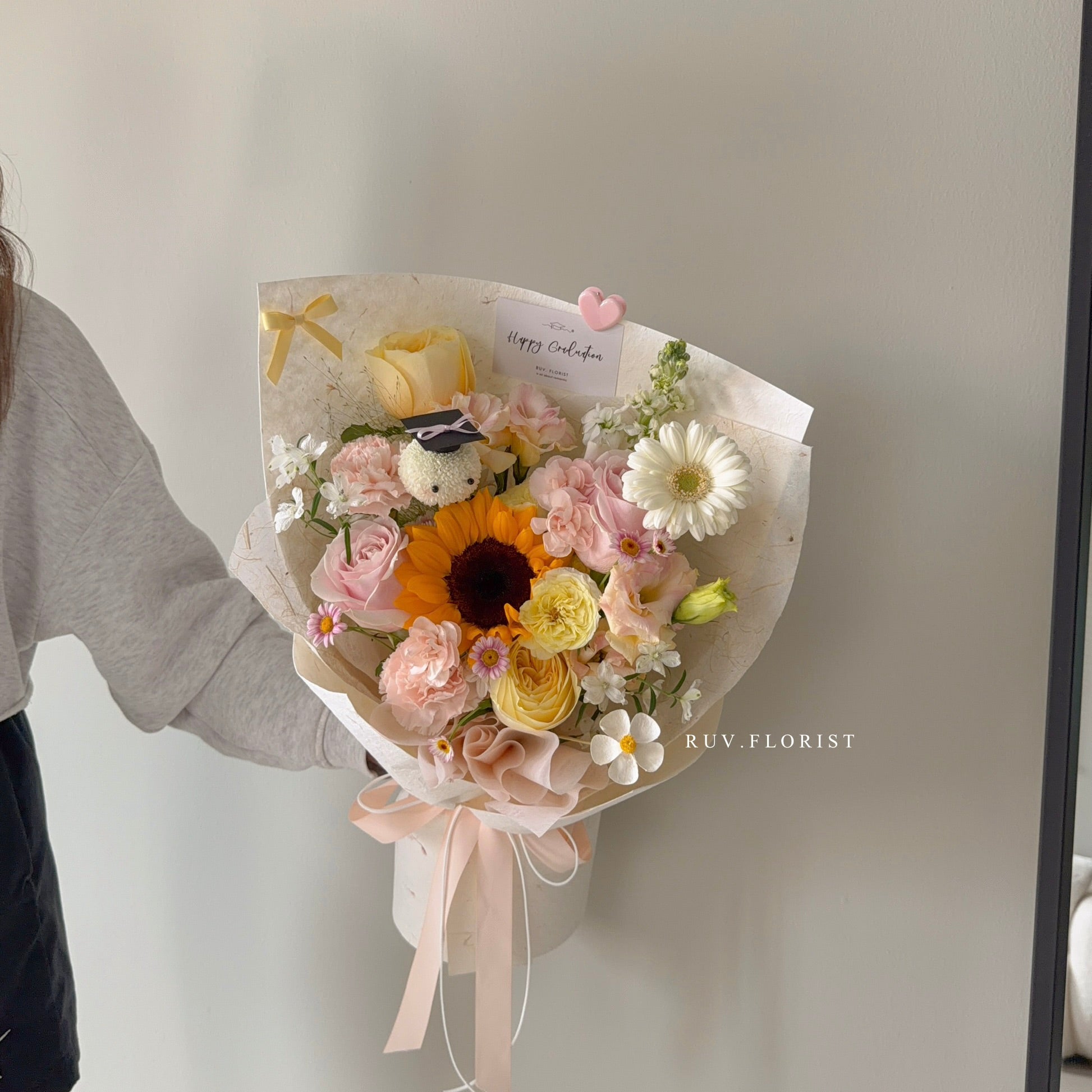 Honey Blush Graduation Bouquet