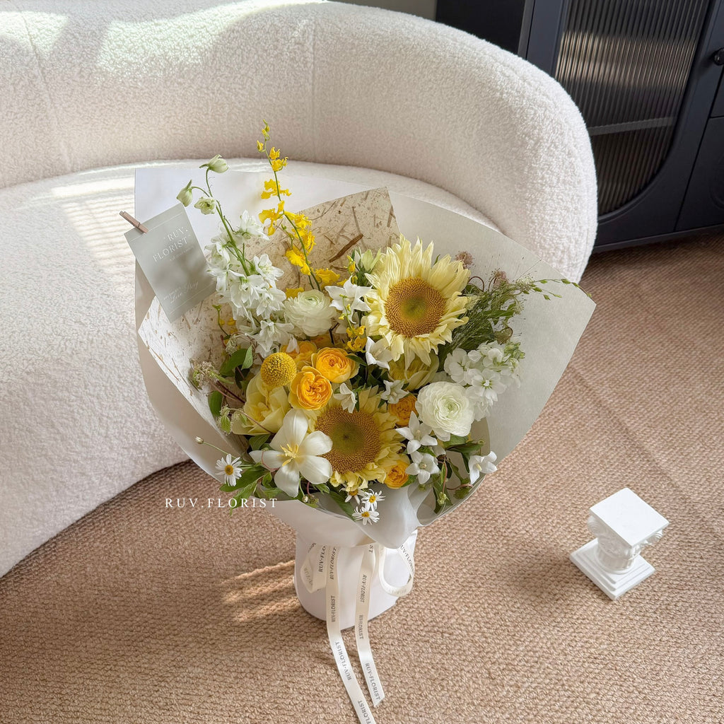 Buttercream Sunflower Garden Bouquet