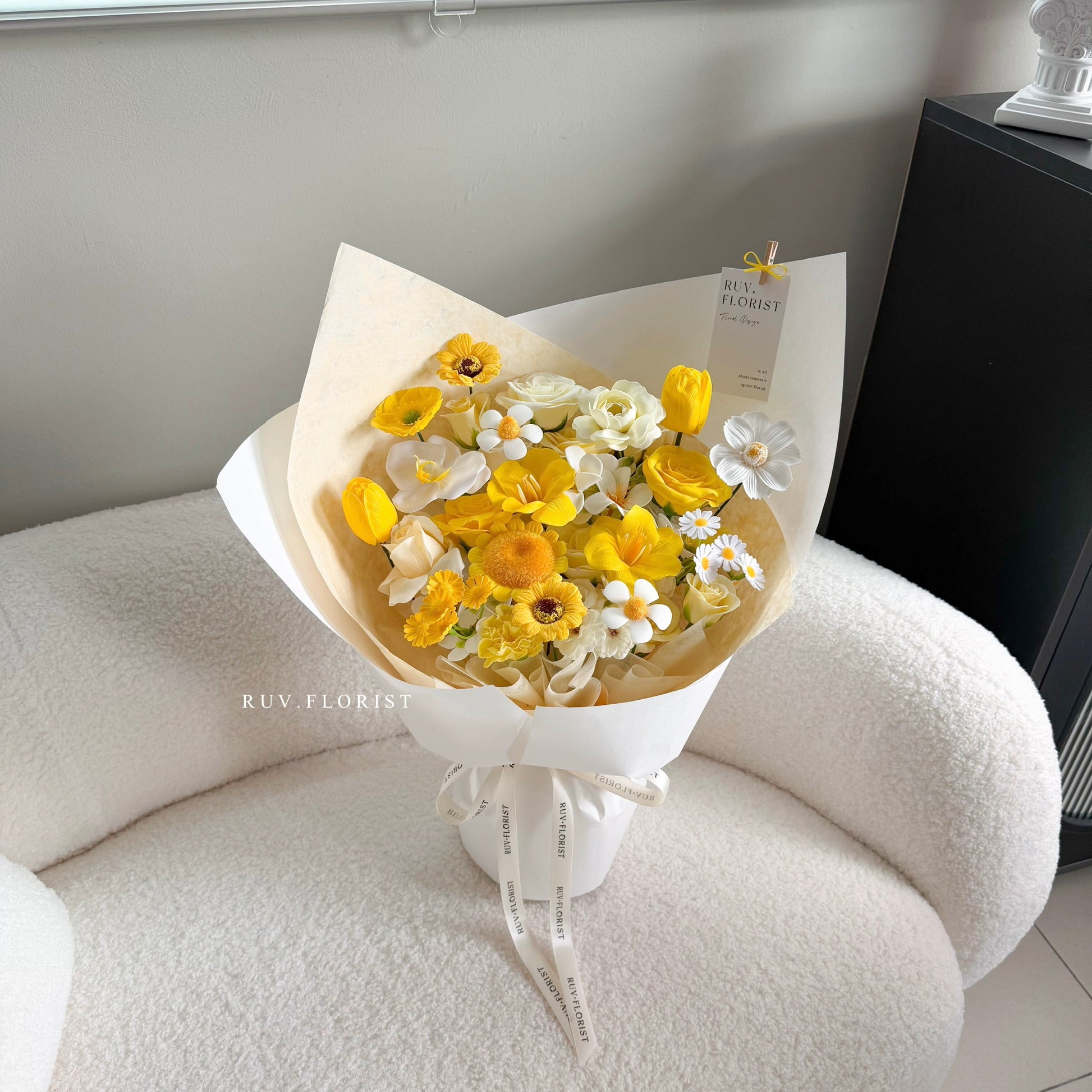 Lemon Bloom Soap Bouquet