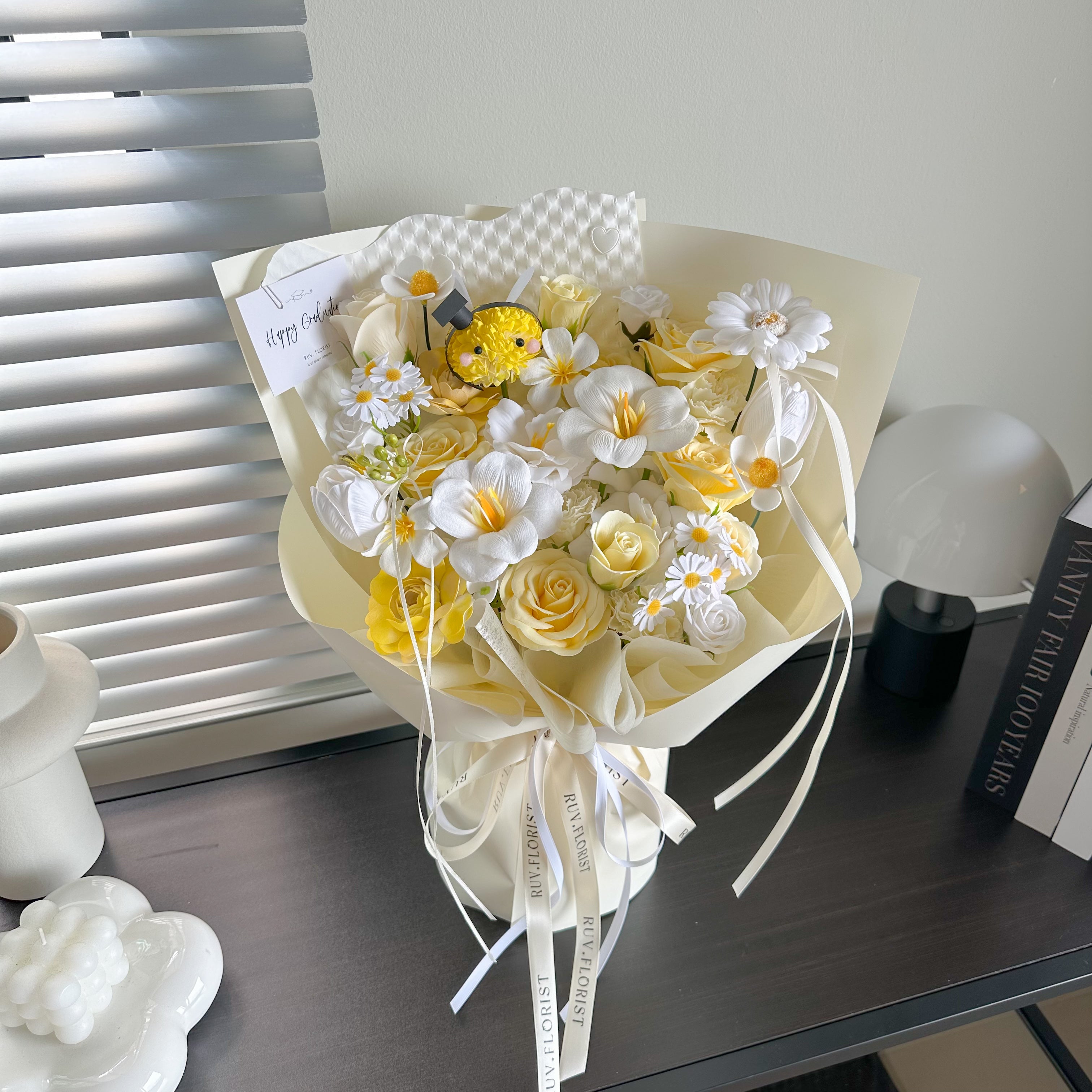 Little Grad Bee Soap Bouquet