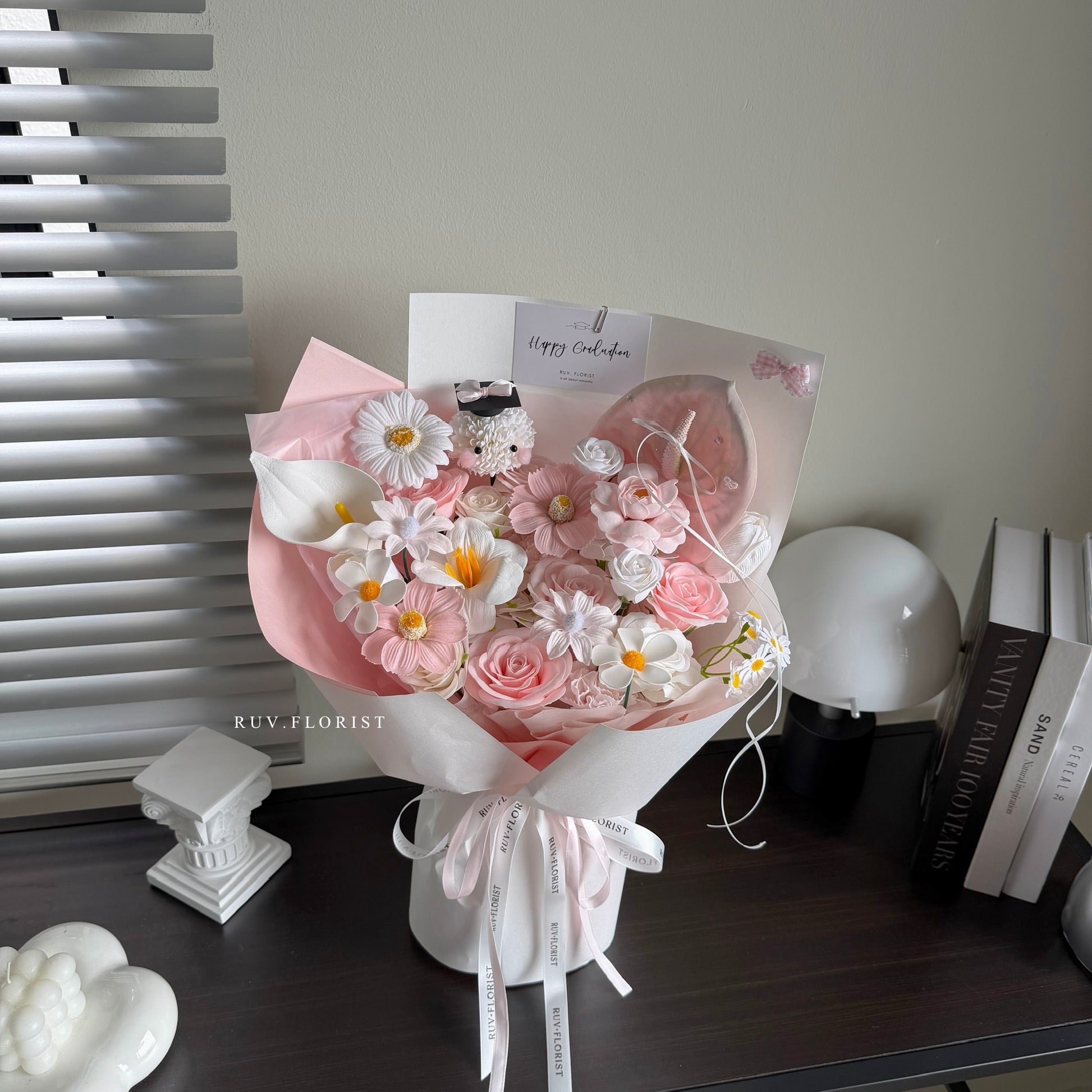 Elegant Pink Graduate Bouquet