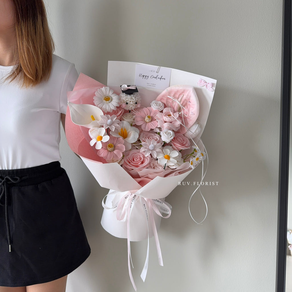Elegant Pink Graduate Bouquet